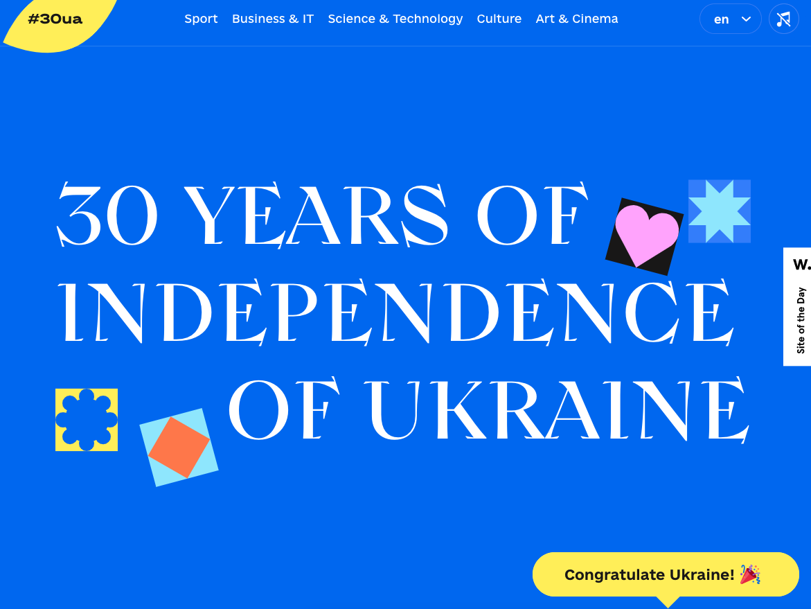 30 Years of Ukraine Independence