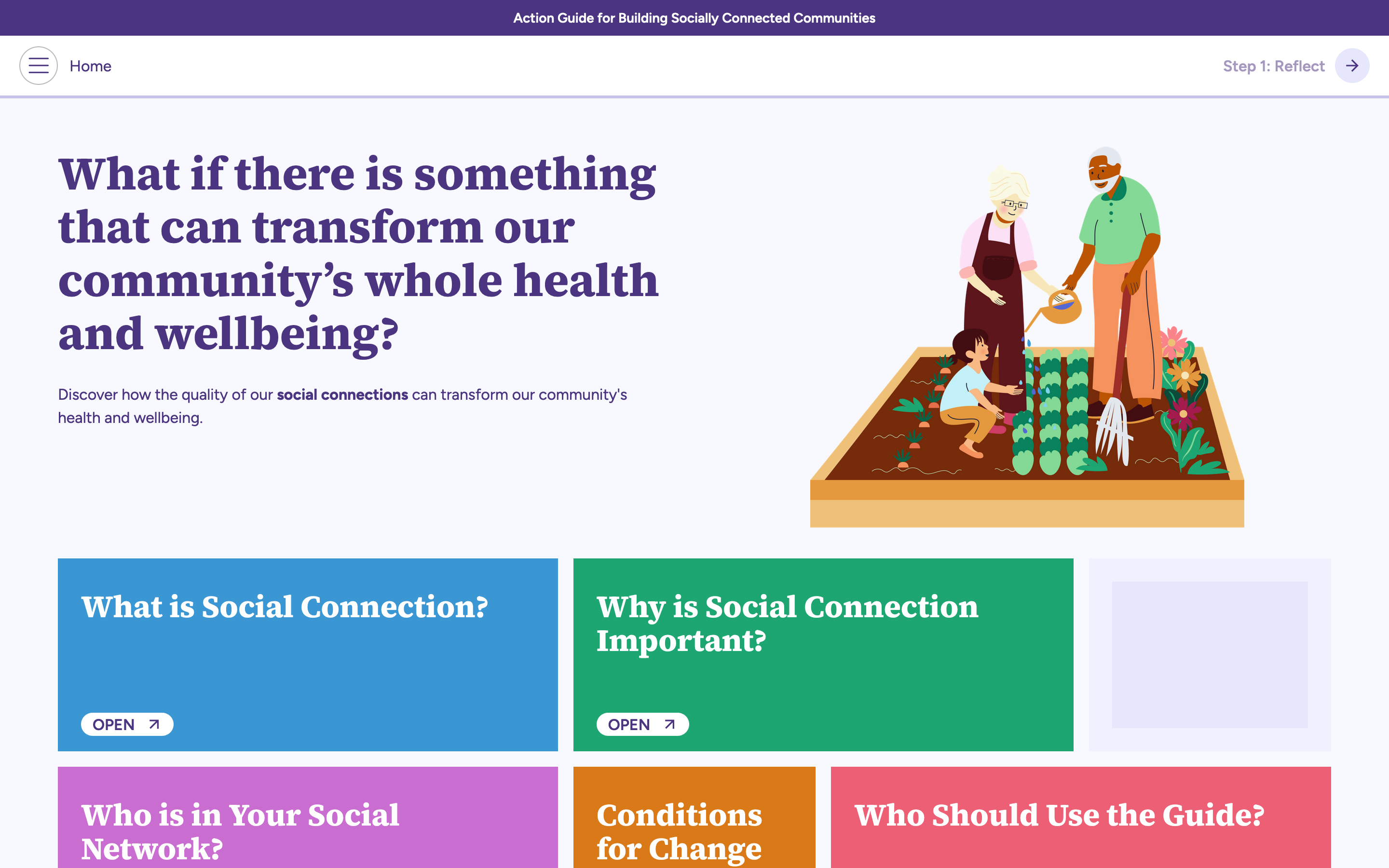 Action Guide for Building Socially Connected Communities