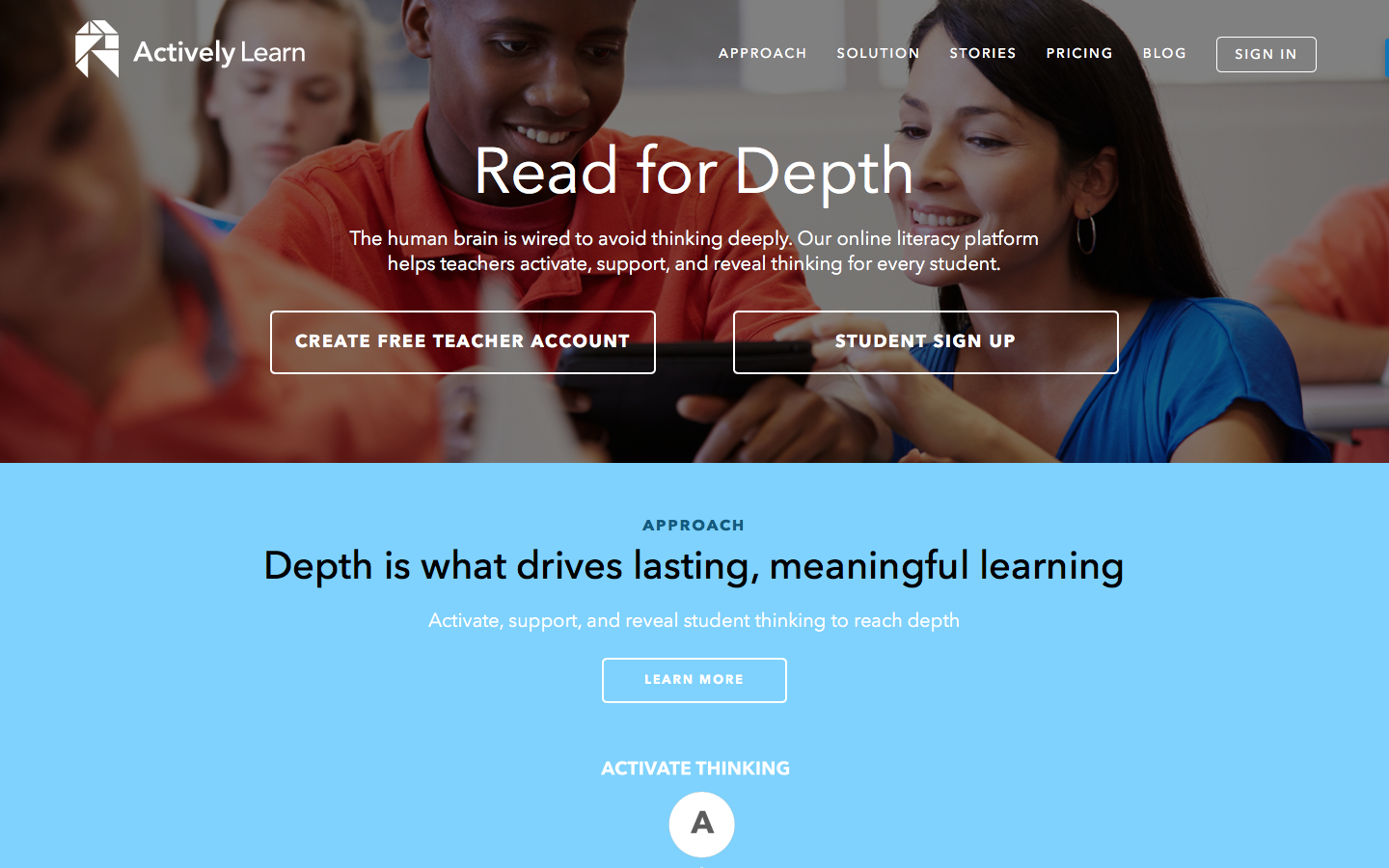 Actively Learn Website