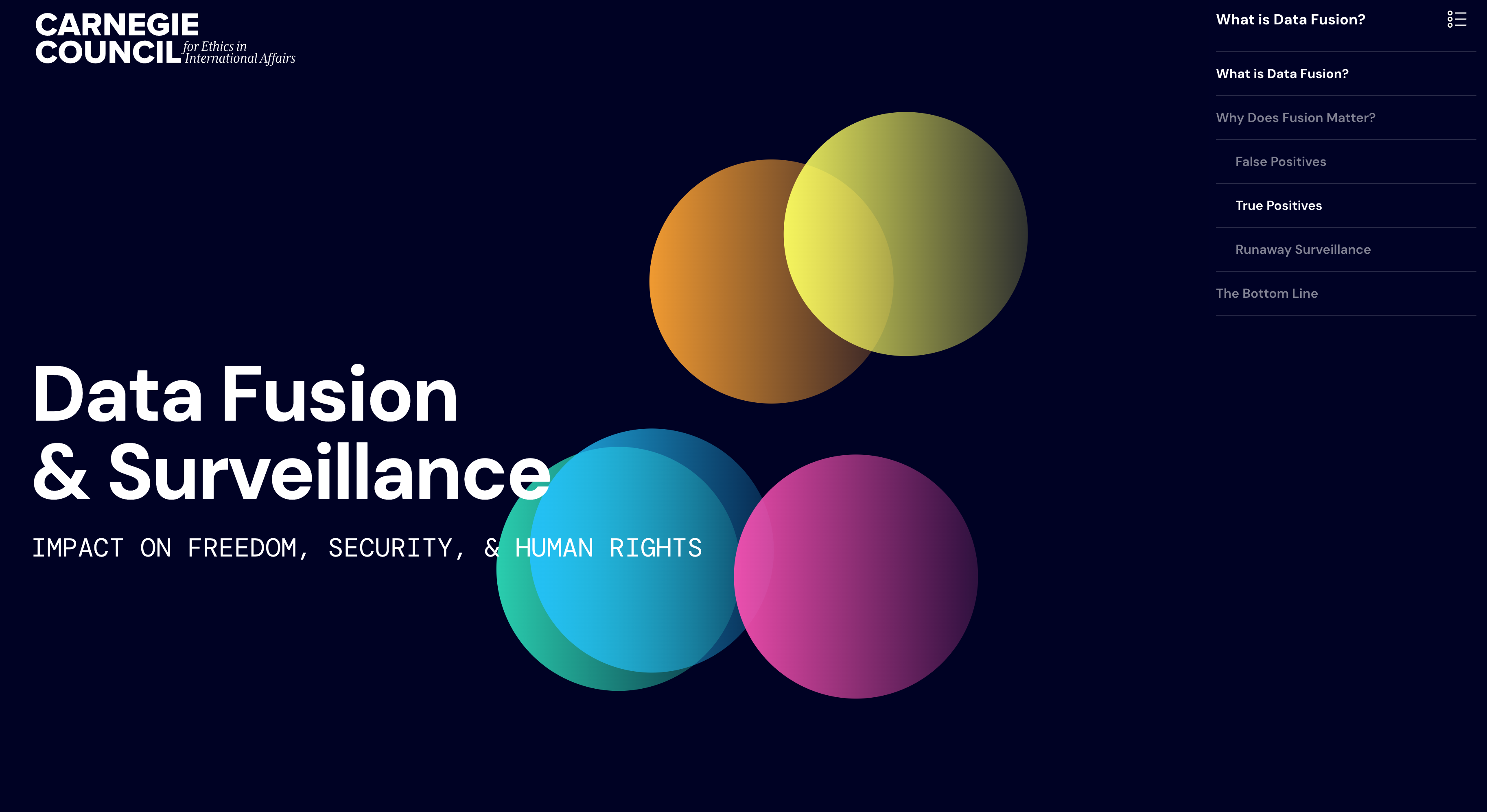 Carnegie Council Ethics Accelerator Data Storytelling