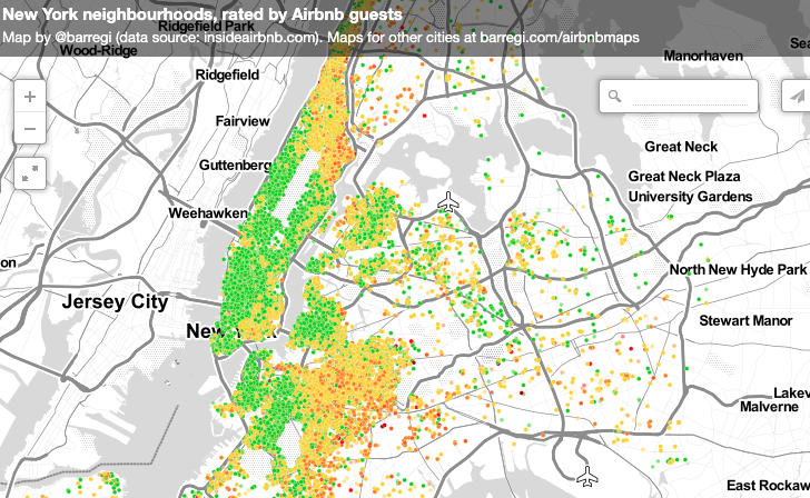 City Maps from Tourists' Feelings, by Beñat Arregi