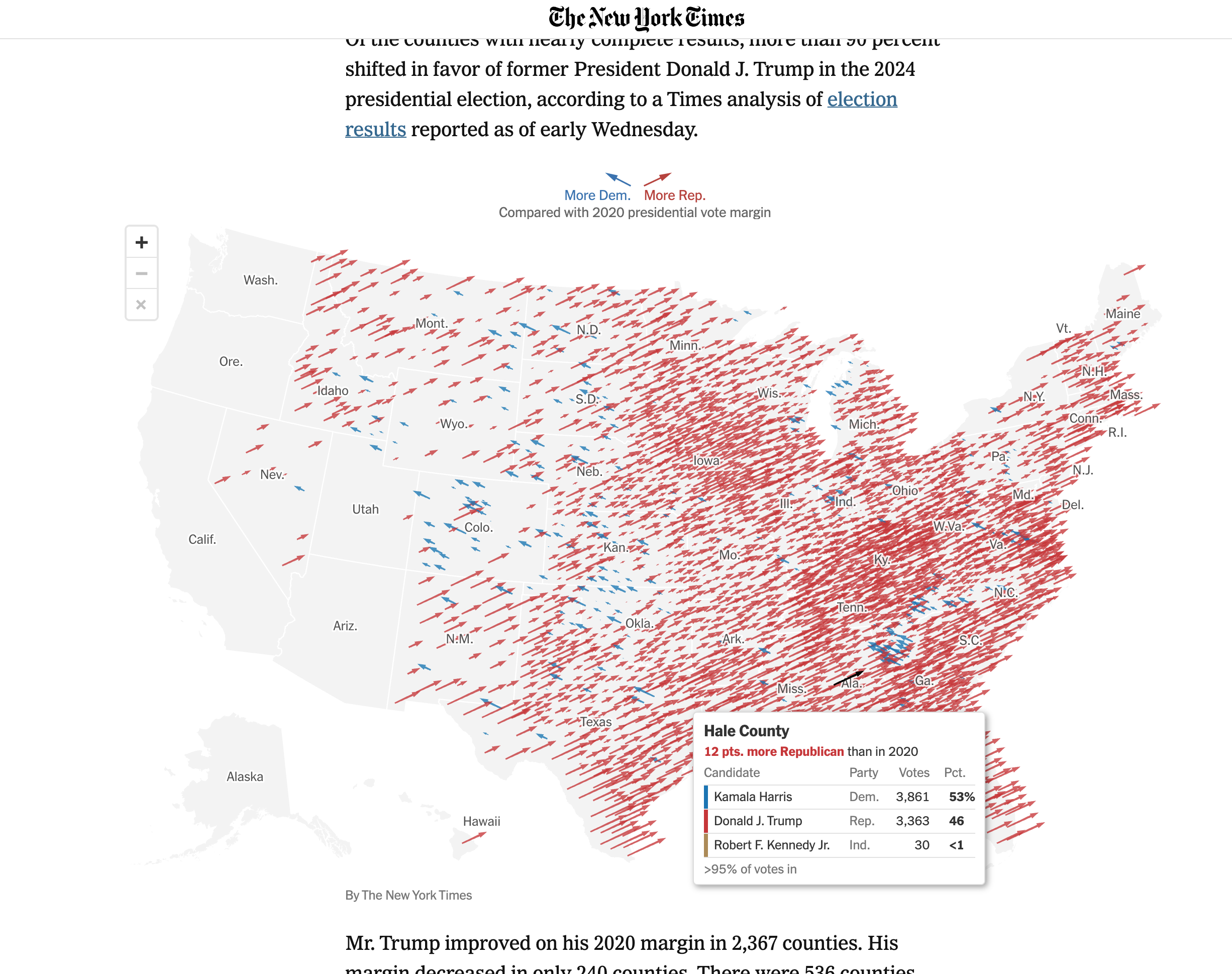 Early Results Show a Red Shift across the U.S.