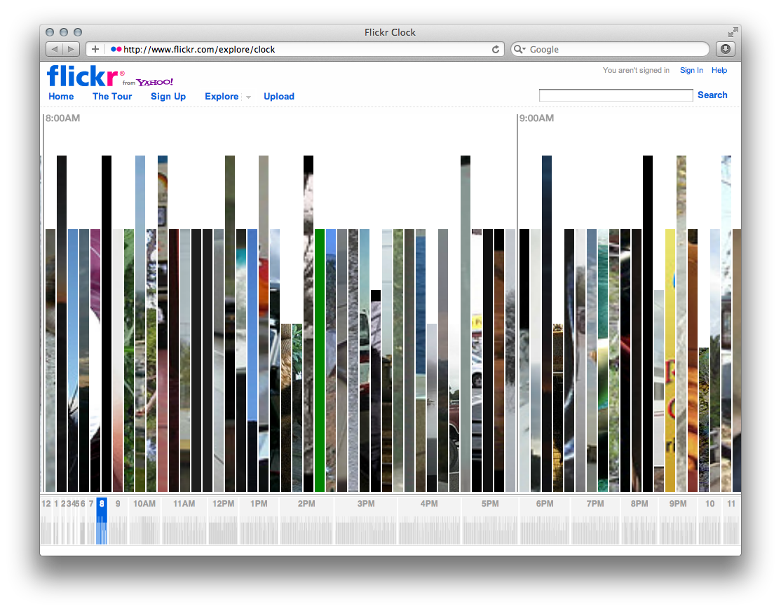 Flickr Clock