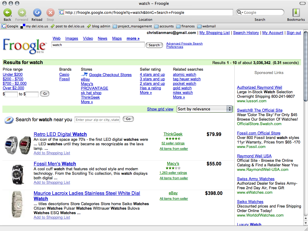 Froogle Visualization