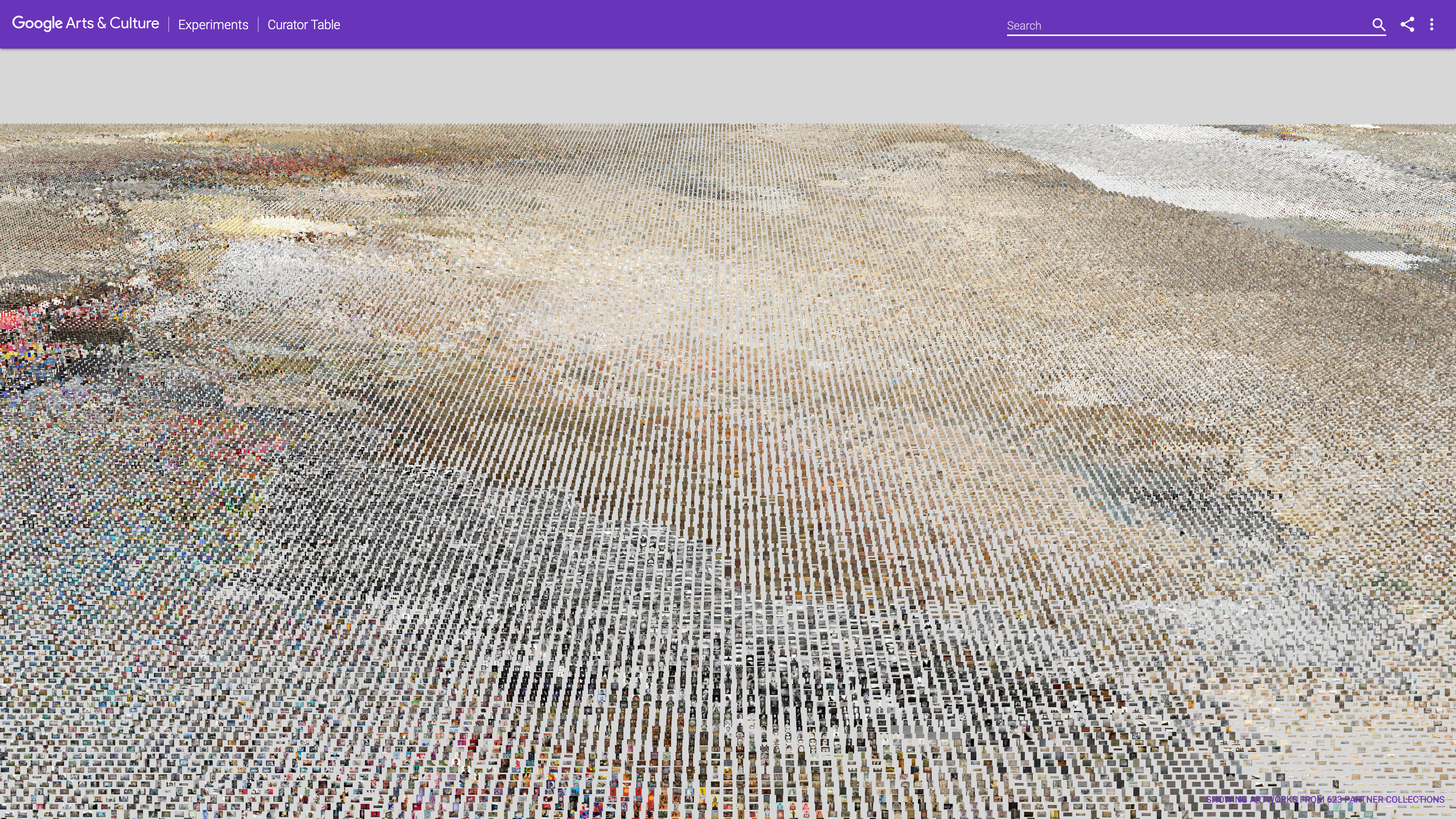 Google Curator Table