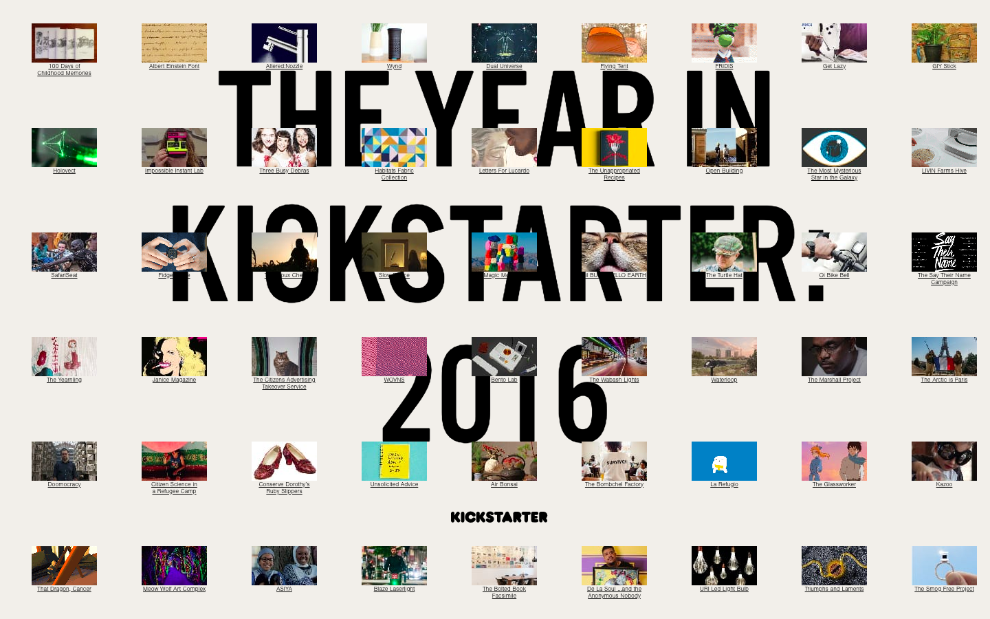 Kickstarter Review 2016