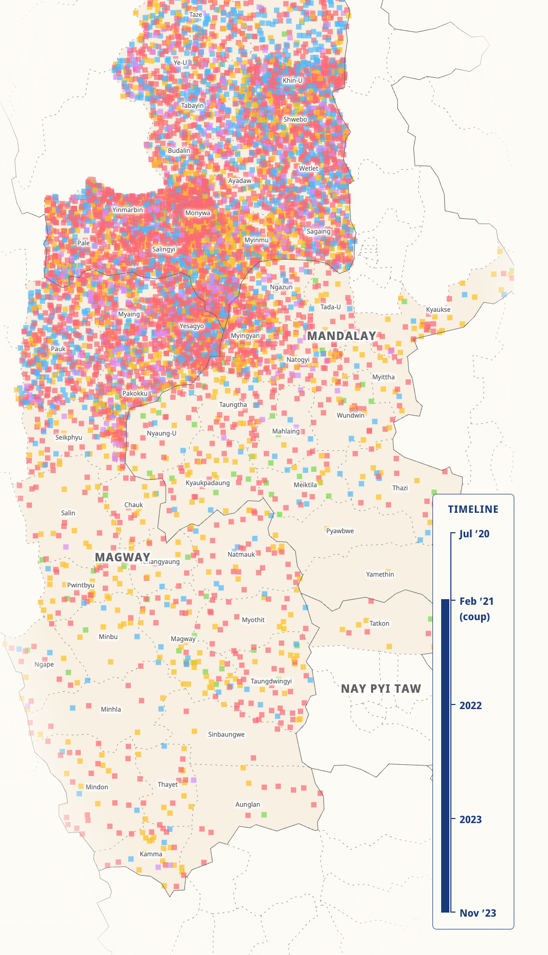 Myanmar Conflict Map
