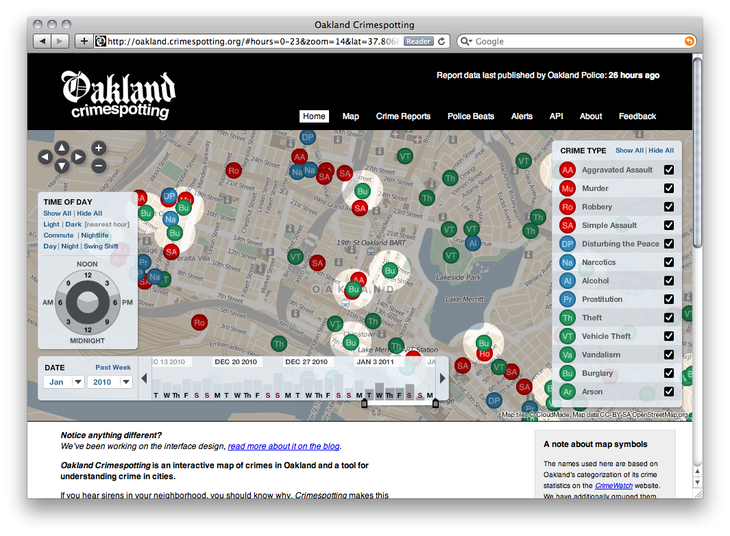 Oakland Crimespotting
