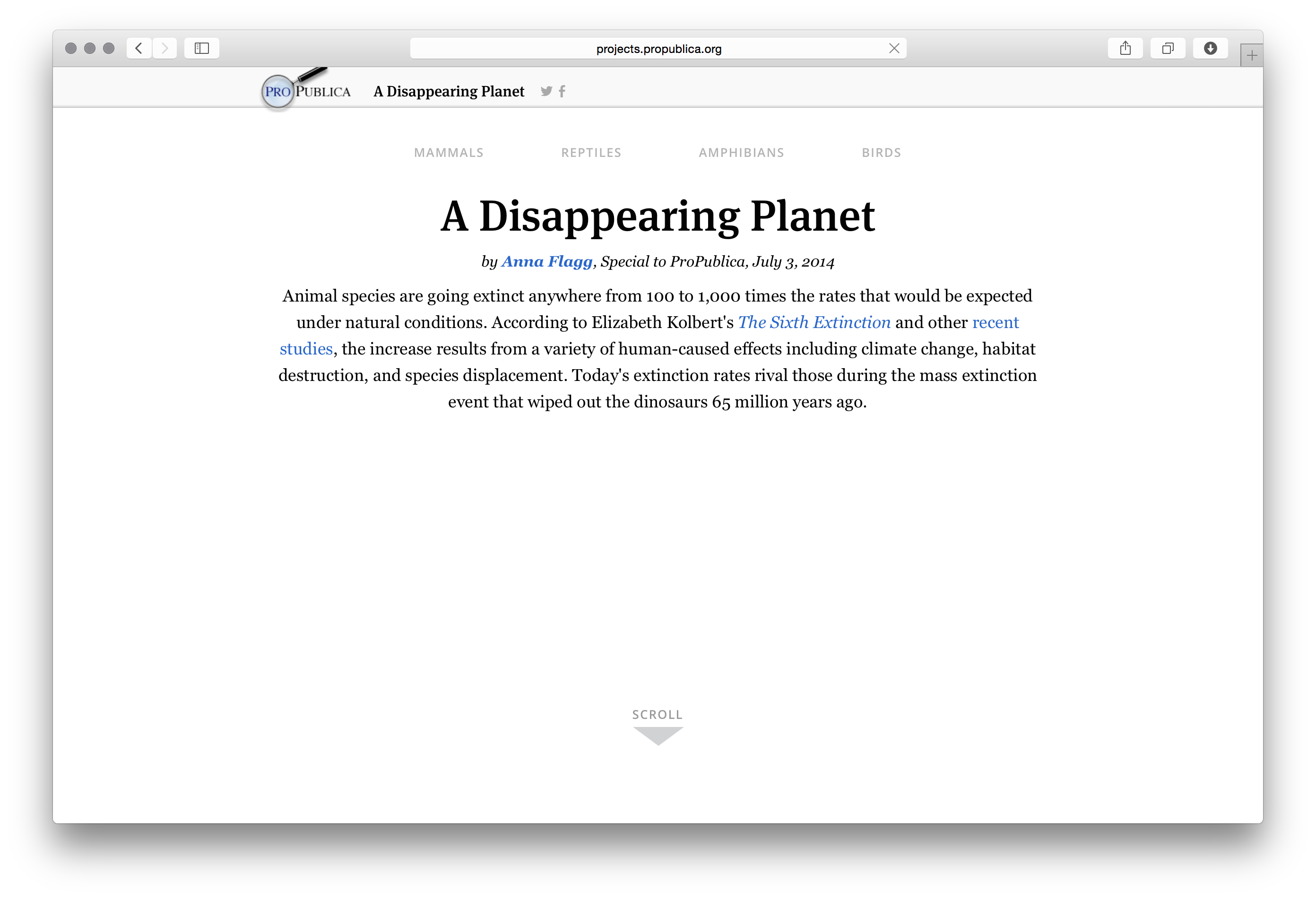 ProPublic DisappearingPlanet