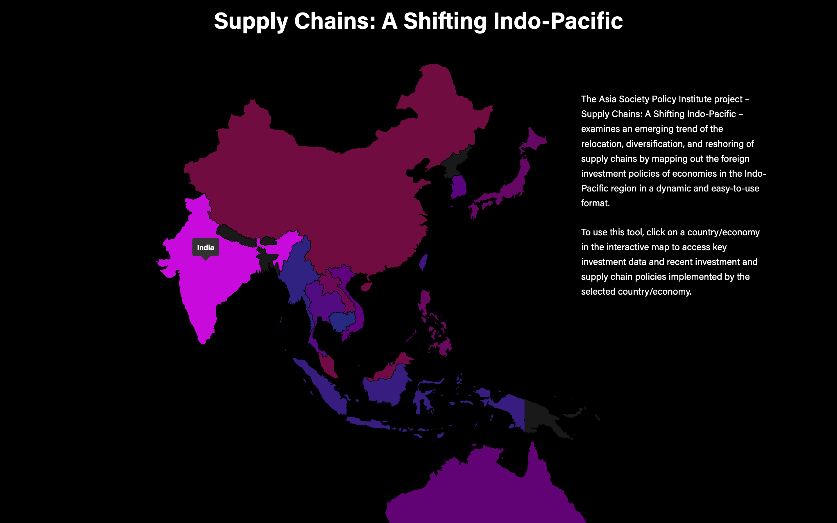 Supply Chains: a Shifting Indo-Pacific