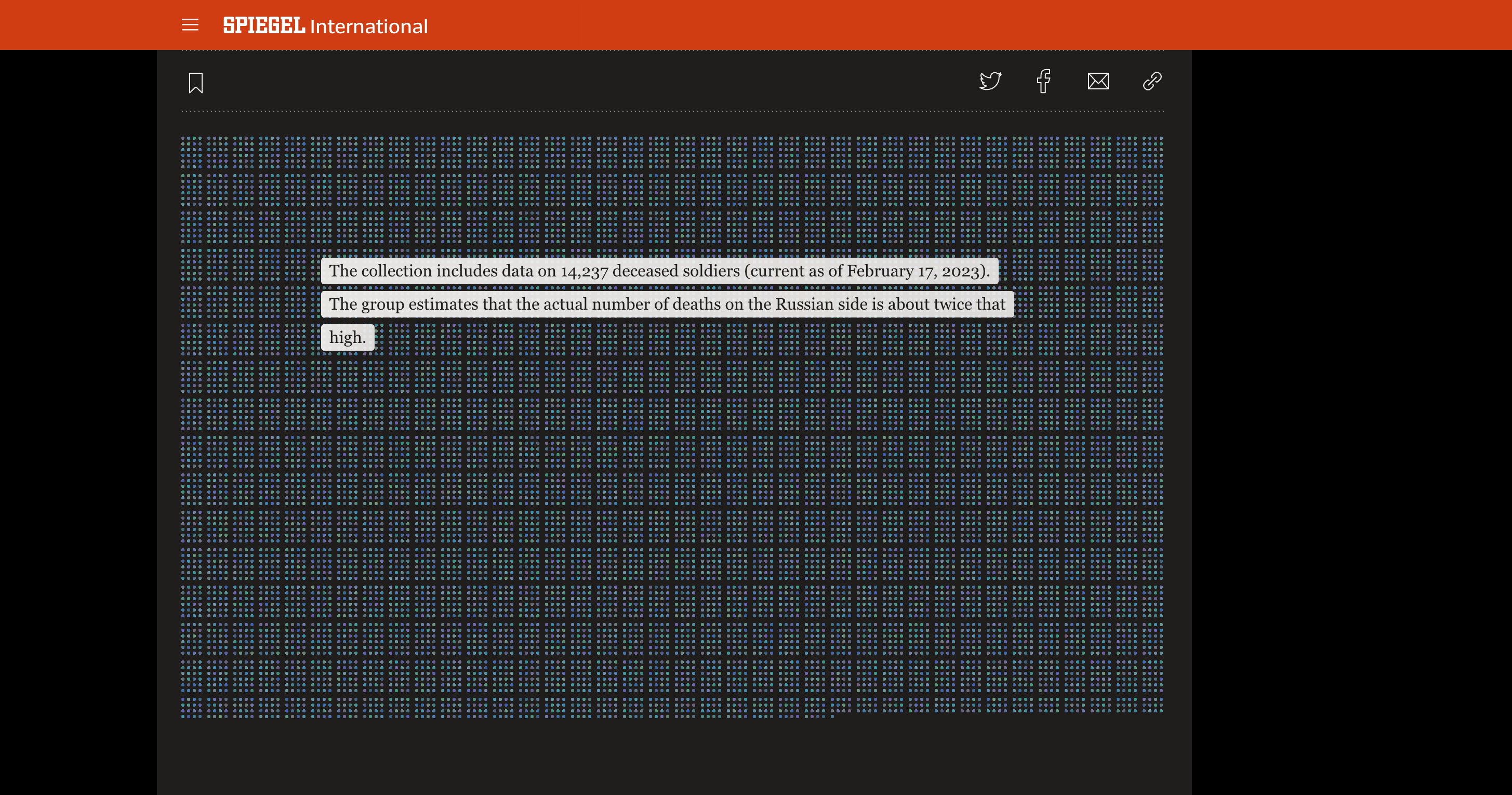 Spiegel International / the Deaths Putin is Seeking to Keep Quiet