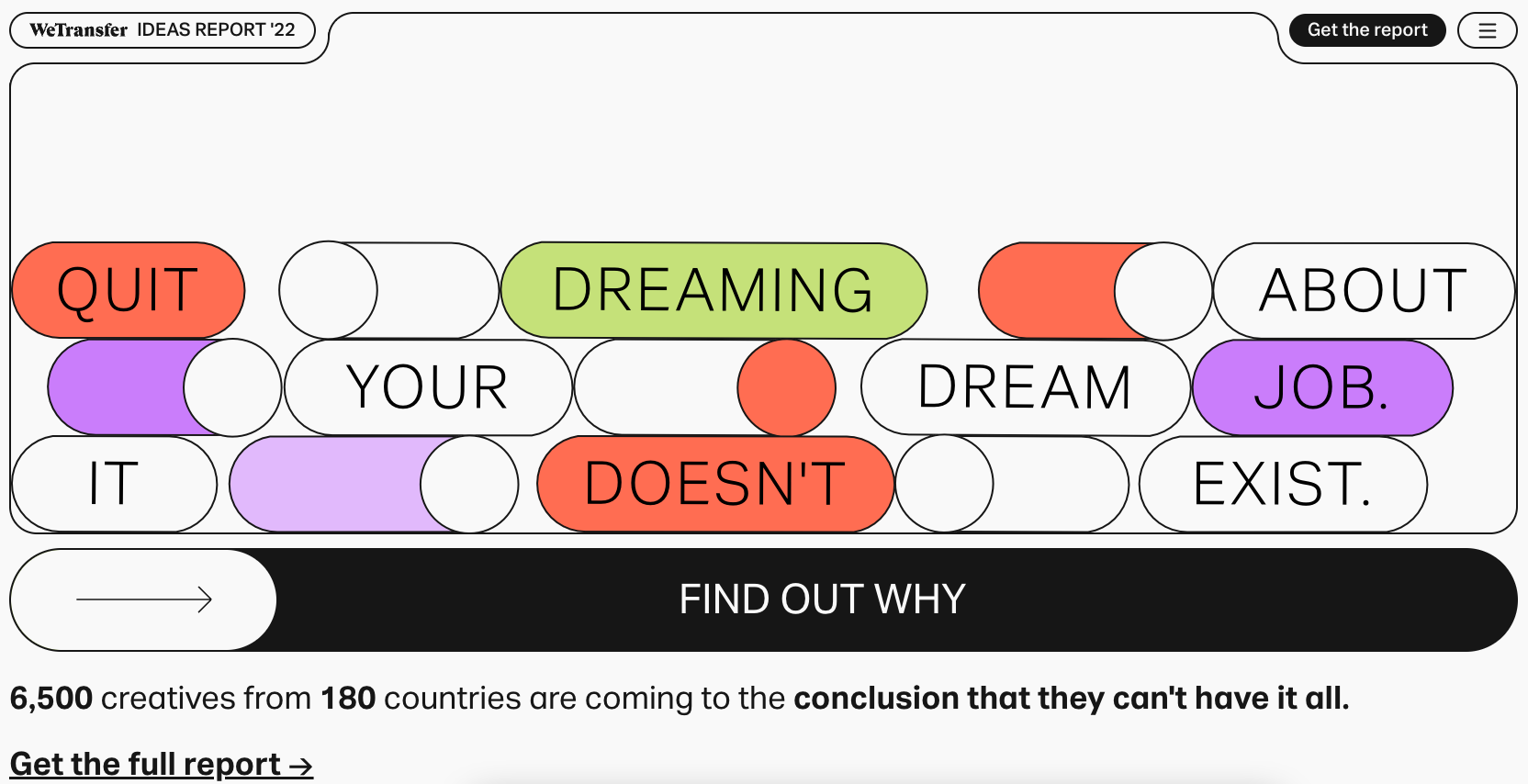 We Transfer Ideas Report 2022