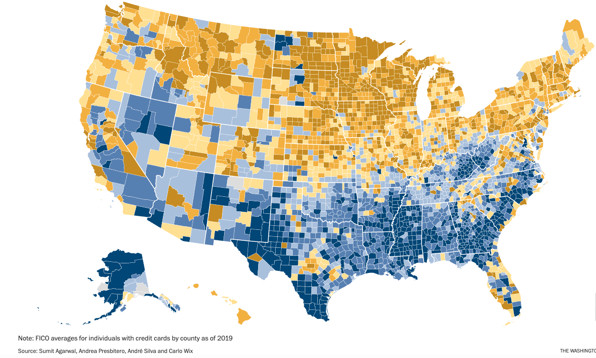 Why the South Has Such Low Credit Scores